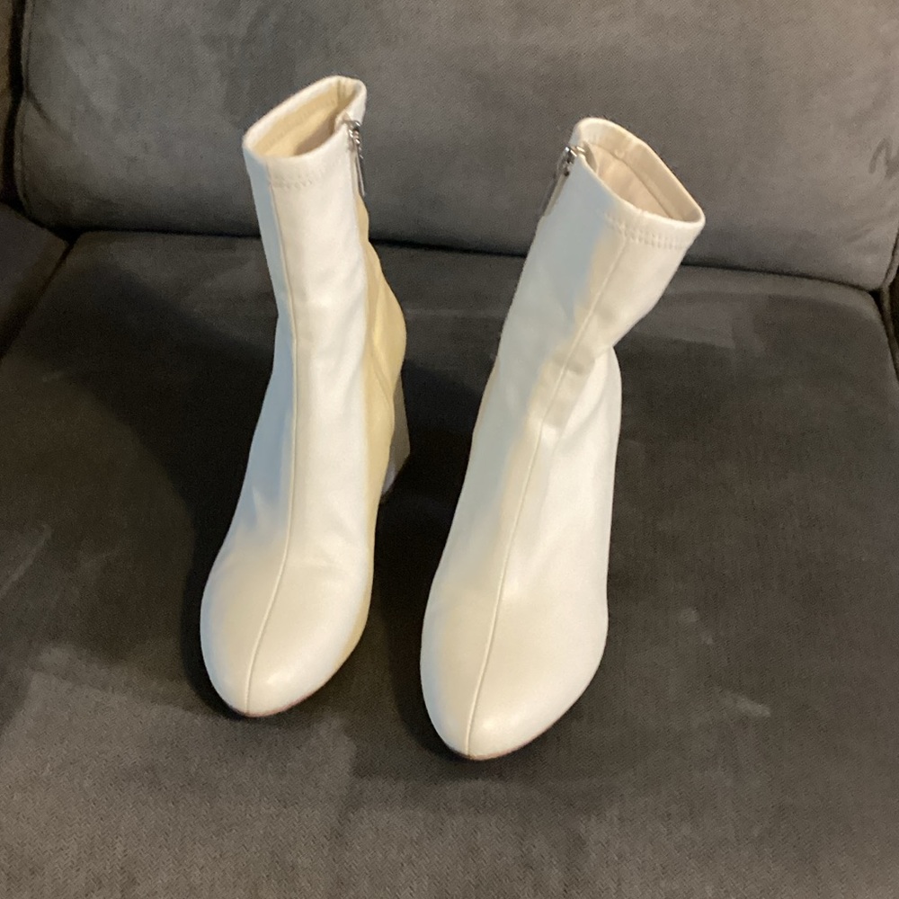 Aldo Cream Ankle Booties